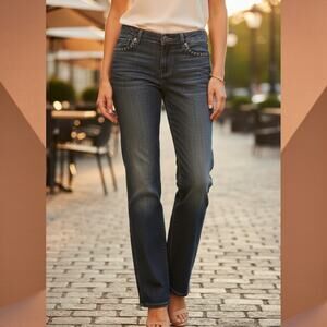 Ten 25 Jeans Womens Juniors Size 11/12 Low Rise Straight Cut Denim Studded